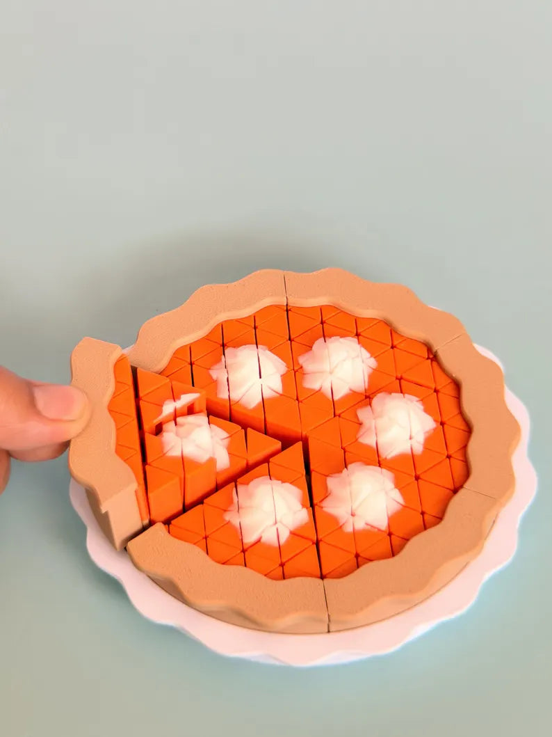 Whole Pie Sensory Toy | Articulated Collectible Pie Pan Slices