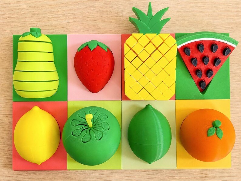 Fruit Fidget Toy Set – Sensory Stress Relief and Calming Toys for Kids