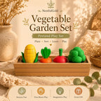 Vegetable Garden Fidget Set, Sensory Pretend Play Toy, Broccoli Corn Carrot & Radish