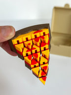 Mini Pizza Fidget Toy, Sensory Play Food (Pizza Box Included)