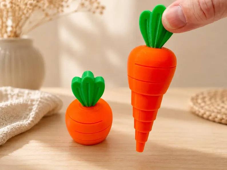 Vegetable Garden Fidget Set, Sensory Pretend Play Toy, Broccoli Corn Carrot & Radish
