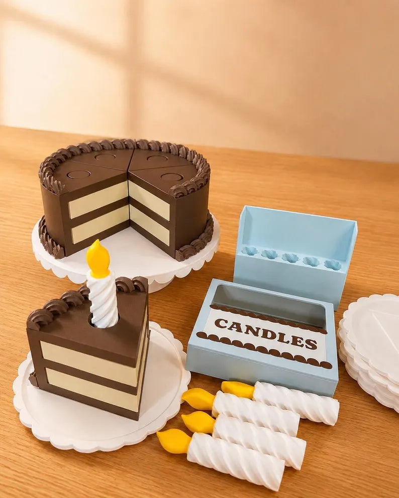Make a Wish Birthday Cake Playset | Pretend Food, Candles, Sensory Kids Party Toy
