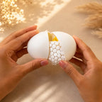 Single Fried Egg Fidget Toy | Flexible Mesh Sensory Play Food | Pretend Kitchen Toy | Desk Coaster | One Egg Only