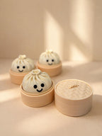 Happy Bao Bun Fidget Clicker, Dim Sum Sensory Toy
