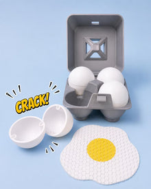 Fried Egg Playset with Carton | 4 Fidget Fabric Eggs | Sensory Pretend Kitchen Food Toy