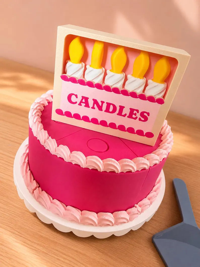 Make a Wish Birthday Cake Playset | Pretend Food, Candles, Sensory Kids Party Toy