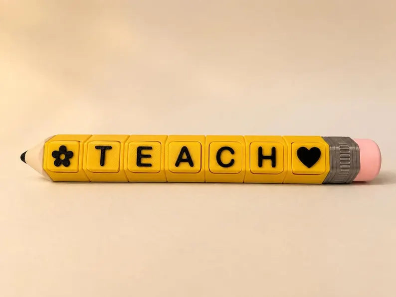 Personalized Pencil Clicker, Custom Name Fidget Toy, Sensory Desk Toy