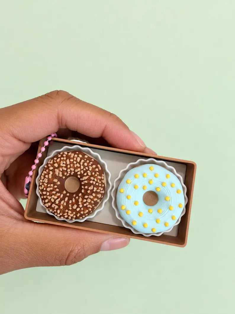 Donut Fidget Clicker Set with Box, Sensory Desk Toy