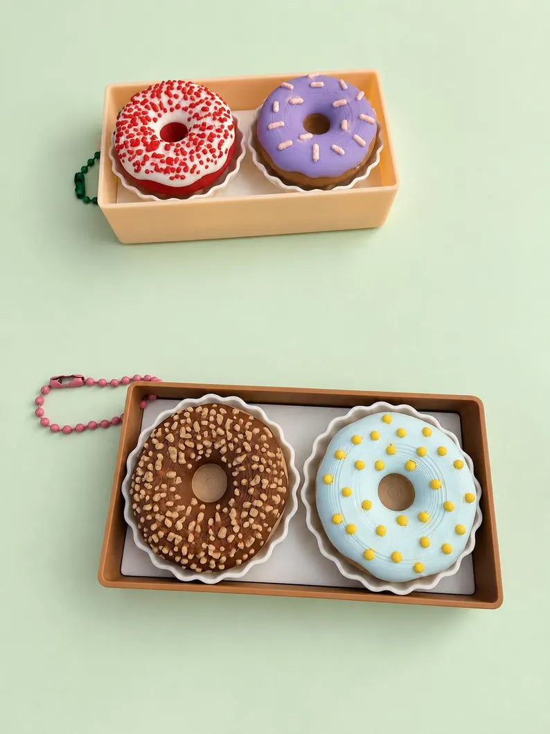 Donut Fidget Clicker Set with Box, Sensory Desk Toy
