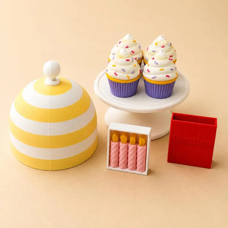 Mini Cupcake Candle Playset - NestfulGold product photo