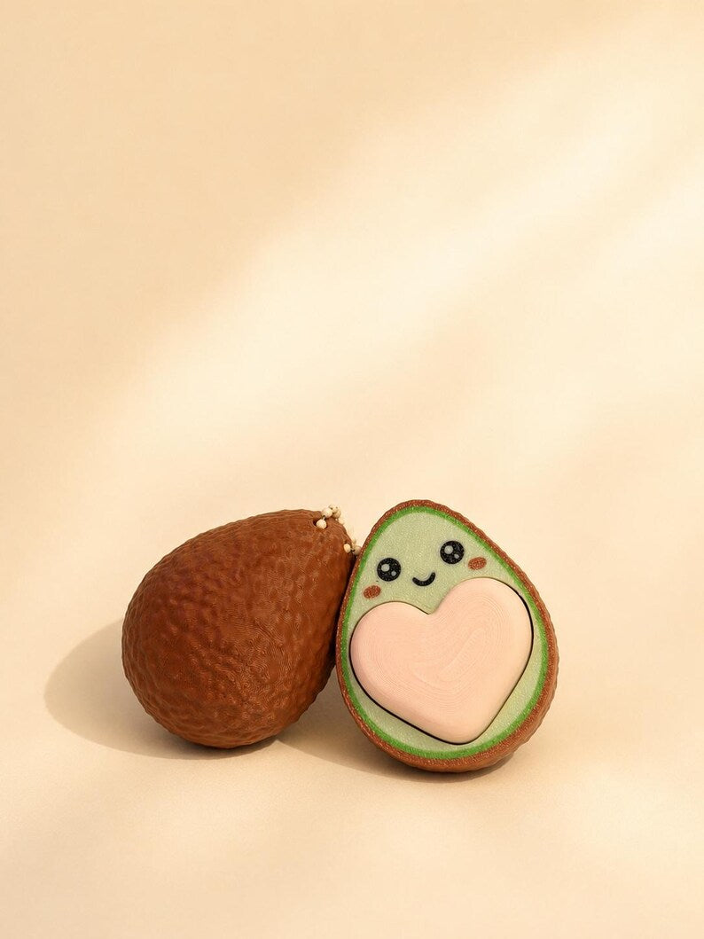 Avocado Fidget Clicker, Sensory Desk Toy, Stress Relief Toy
