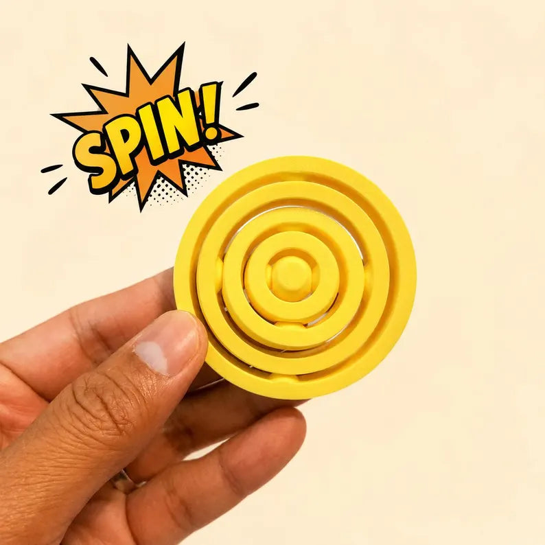 5-Ring Air Spinner Fidget - NestfulGold product photo