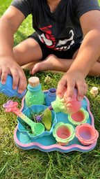 Enchanted Garden Potion Play Set, Fairy Pretend Play Toy, Sensory Bin Accessories, Flower Potion Bottles, Magical Kids Gift
