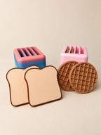 Interactive Pretend Play Toaster Set, Waffles & Toast, Kids Kitchen Toy