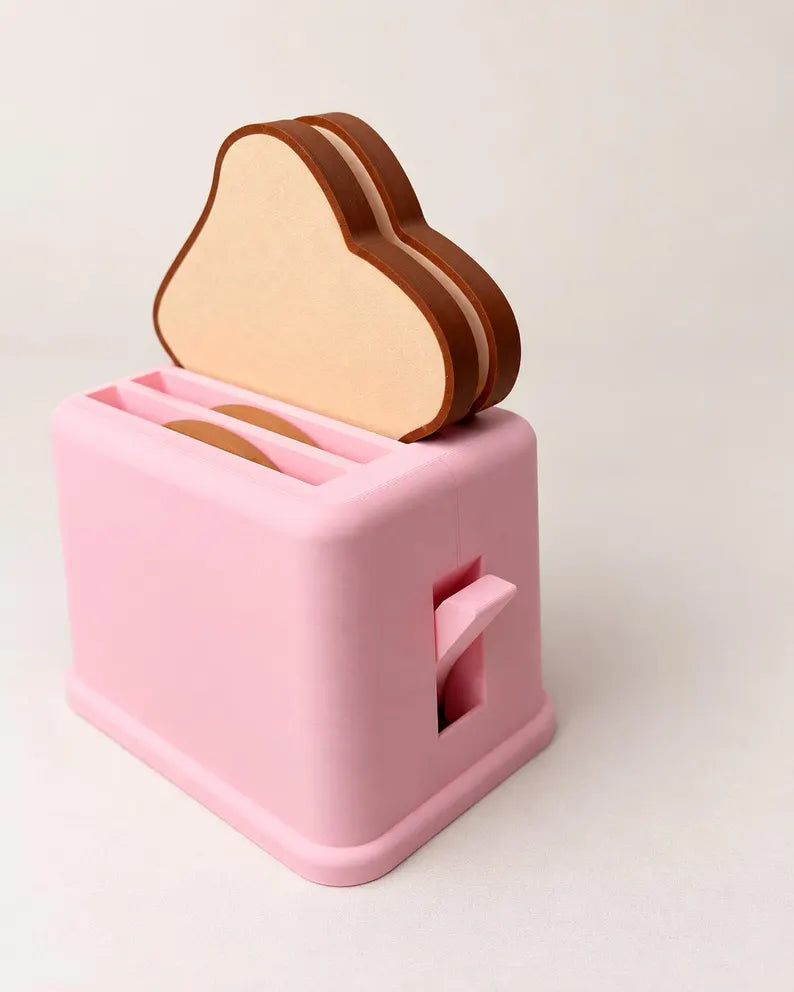 Interactive Pretend Play Toaster Set, Waffles & Toast, Kids Kitchen Toy