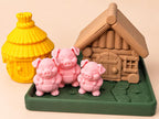 Three Little Pigs Sensory Play Set, Storytelling Toy, Pretend Play & Story Retelling Activity
