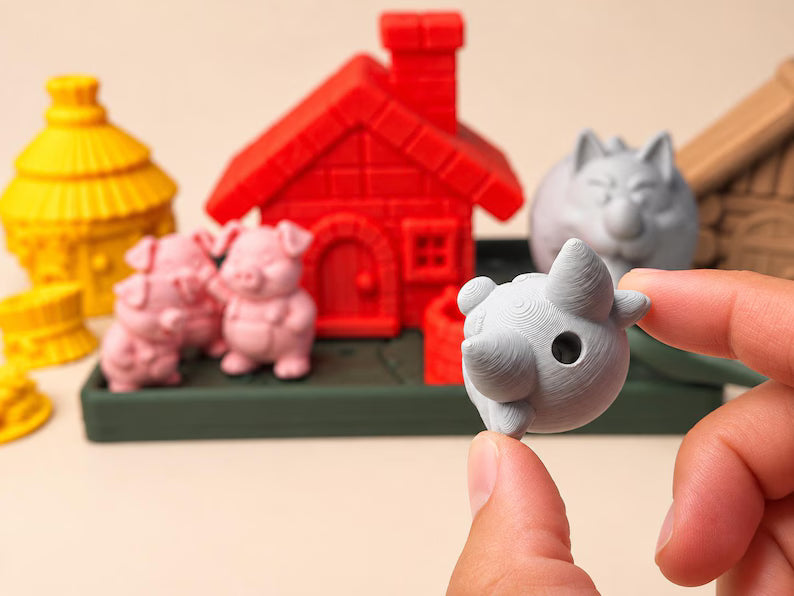 Three Little Pigs Sensory Play Set, Storytelling Toy, Pretend Play & Story Retelling Activity