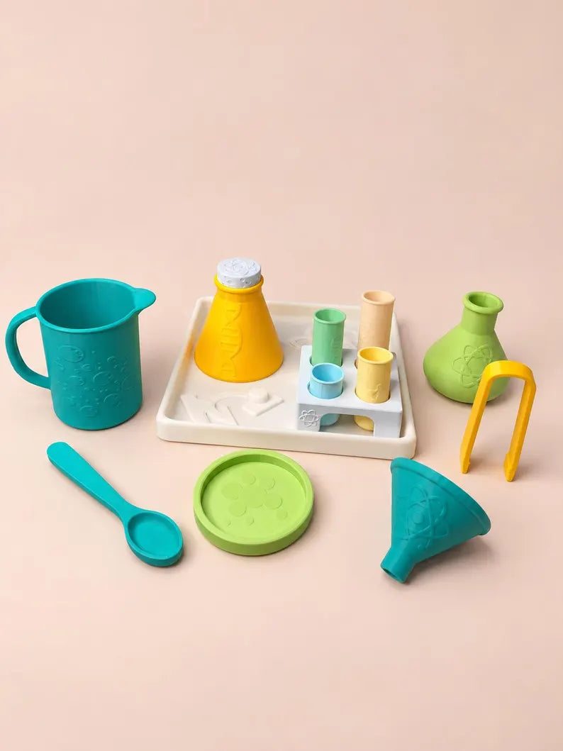 Kids Science Playset, Pretend Lab Mixing Set, Pour & Play Little Scientist Sensory Toy