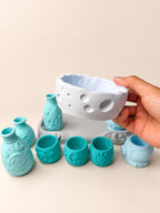 Pour & Play Space Sensory Set, Rocket Astronaut Alien Mixing Experiment, Montessori-Inspired Kids Activity