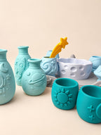 Pour & Play Space Sensory Set, Rocket Astronaut Alien Mixing Experiment, Montessori-Inspired Kids Activity