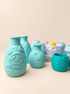 Pour & Play Space Sensory Set, Rocket Astronaut Alien Mixing Experiment, Montessori-Inspired Kids Activity