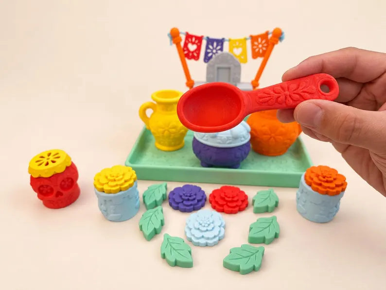 Día de los Muertos Pour & Play Set, Day of the Dead Sensory Play Activity