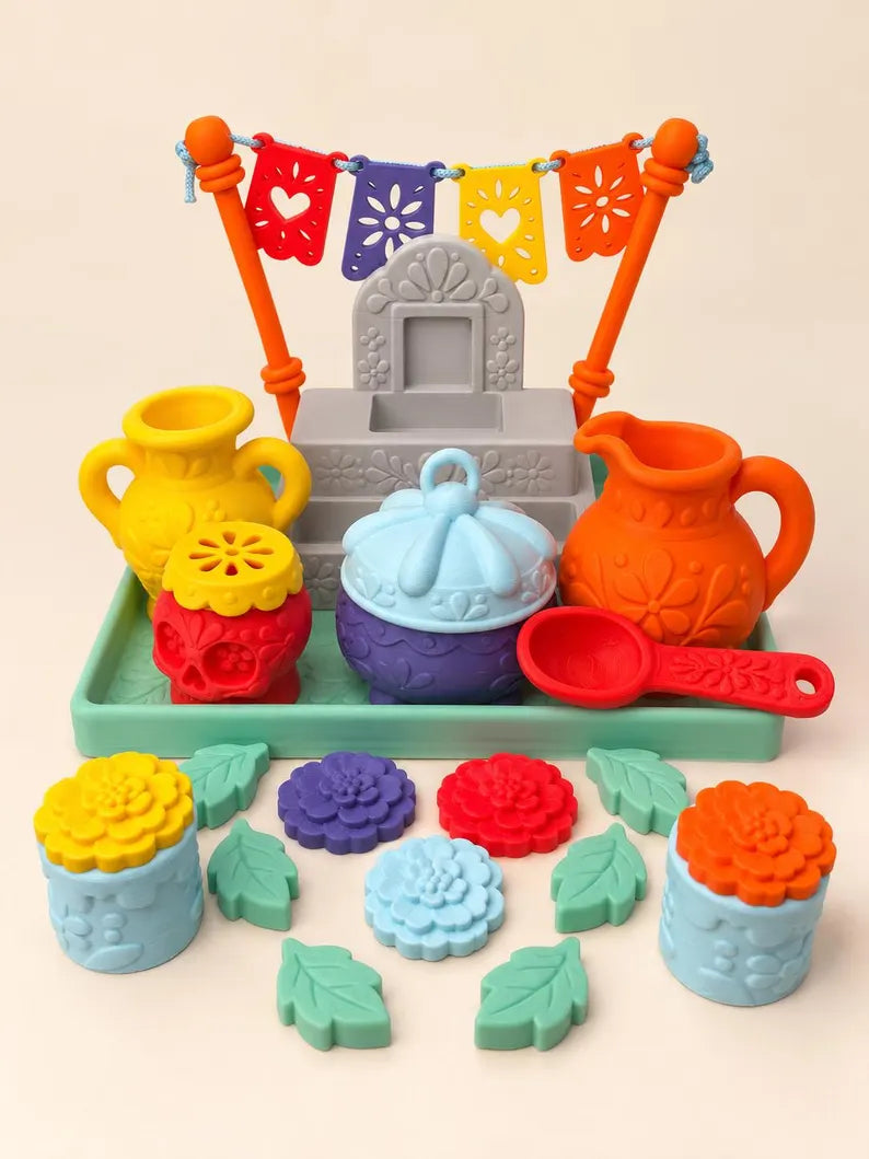 Día de los Muertos Pour & Play Set, Day of the Dead Sensory Play Activity