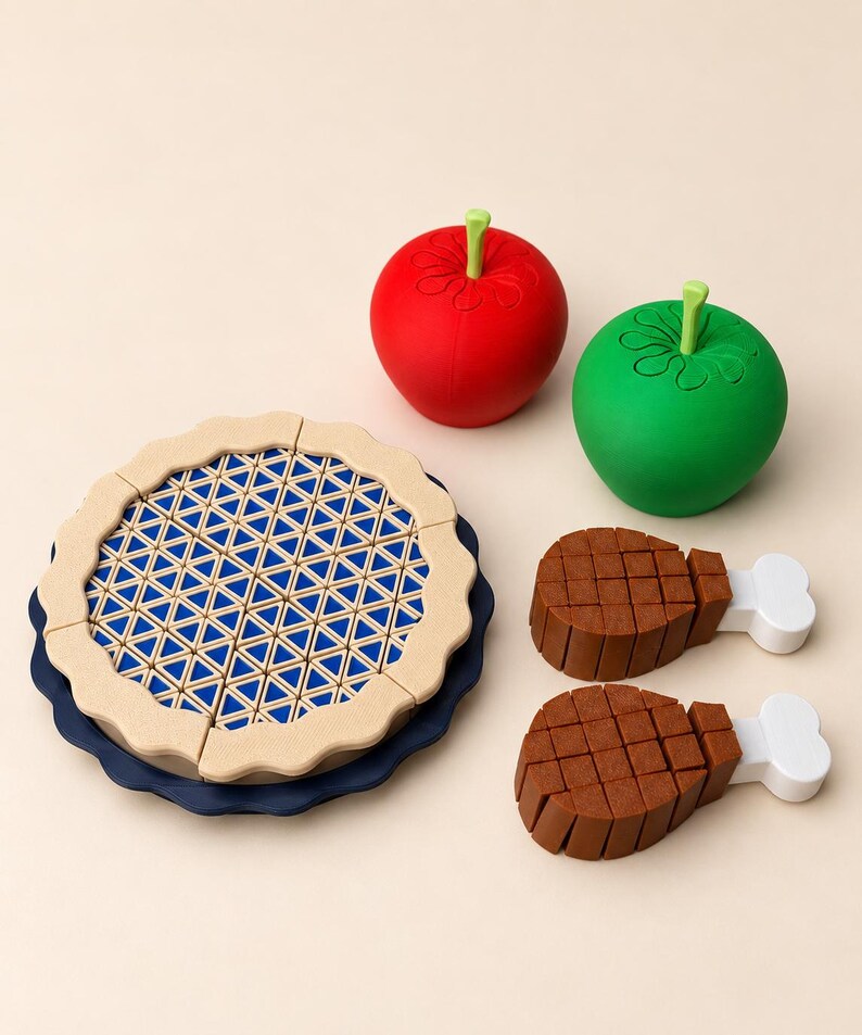 Thanksgiving Fidget Toy Set | Pumpkin Pie, Turkey Legs & Apples