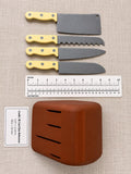 Pretend Play Knife Set with Knife Block - NestfulGold product photo