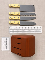 Pretend Play Knife Set with Knife Block - NestfulGold product photo