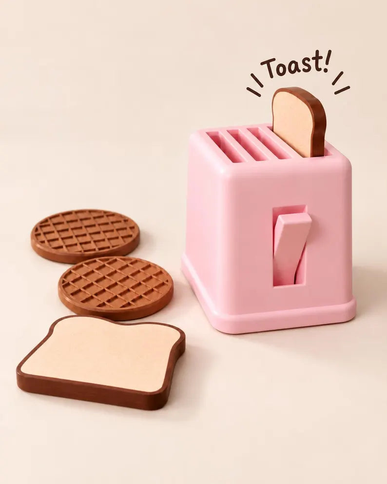 Interactive Pretend Play Toaster Set - NestfulGold product photo