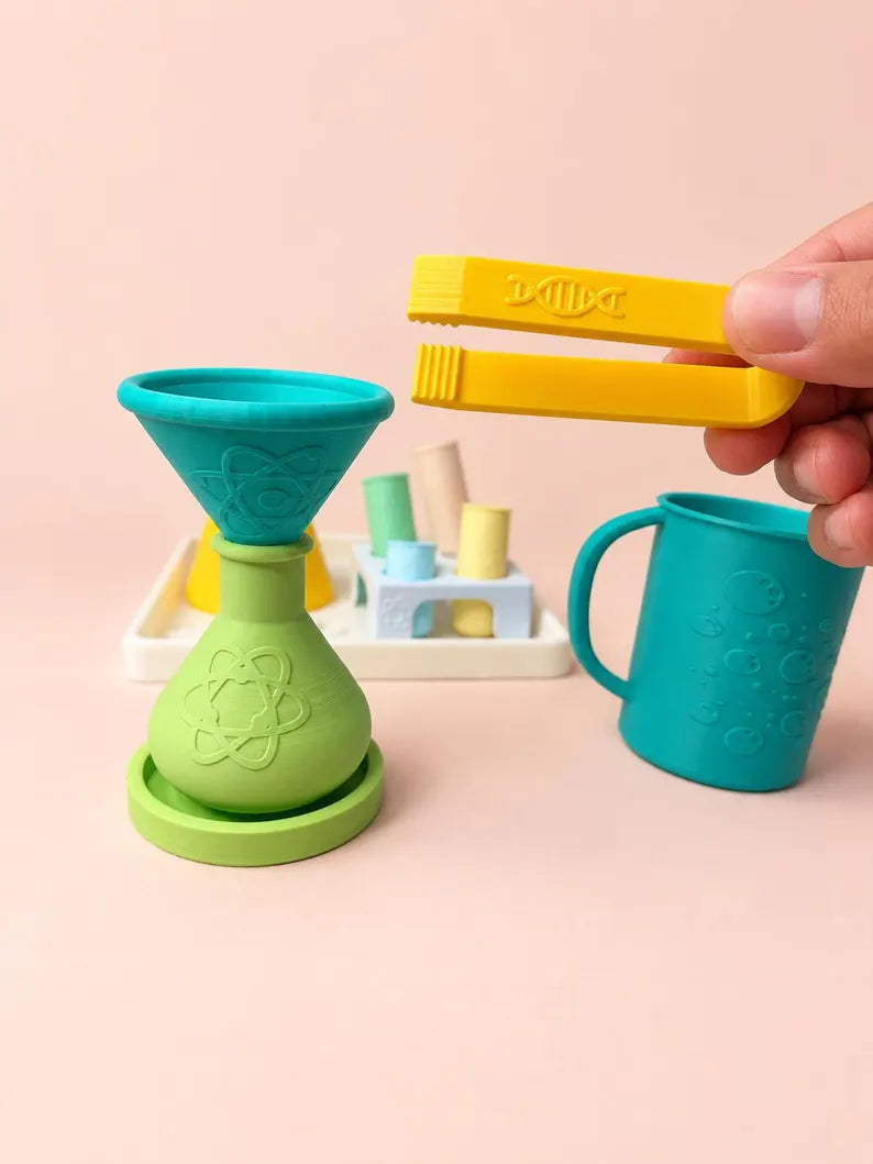 Kids Science Playset, Pretend Lab Mixing Set, Pour & Play Little Scientist Sensory Toy