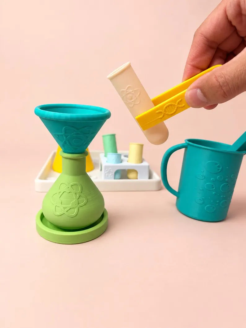 Kids Science Playset, Pretend Lab Mixing Set, Pour & Play Little Scientist Sensory Toy