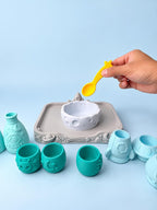 Pour & Play Space Sensory Set, Rocket Astronaut Alien Mixing Experiment, Montessori-Inspired Kids Activity