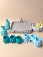 Pour & Play Space Sensory Set, Rocket Astronaut Alien Mixing Experiment, Montessori-Inspired Kids Activity