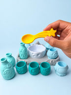 Pour & Play Space Sensory Set, Rocket Astronaut Alien Mixing Experiment, Montessori-Inspired Kids Activity