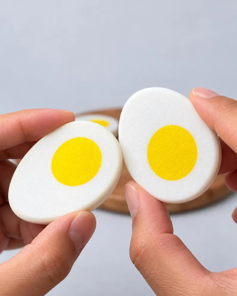Magnetic Sliceable Egg Toy Set of 3, Pretend Play Food for Kids Kitchen