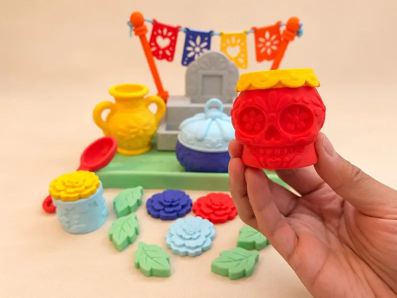 Día de los Muertos Pour & Play Set, Day of the Dead Sensory Play Activity