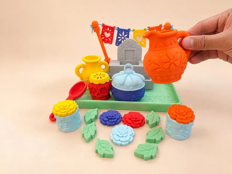 Día de los Muertos Pour & Play Set, Day of the Dead Sensory Play Activity