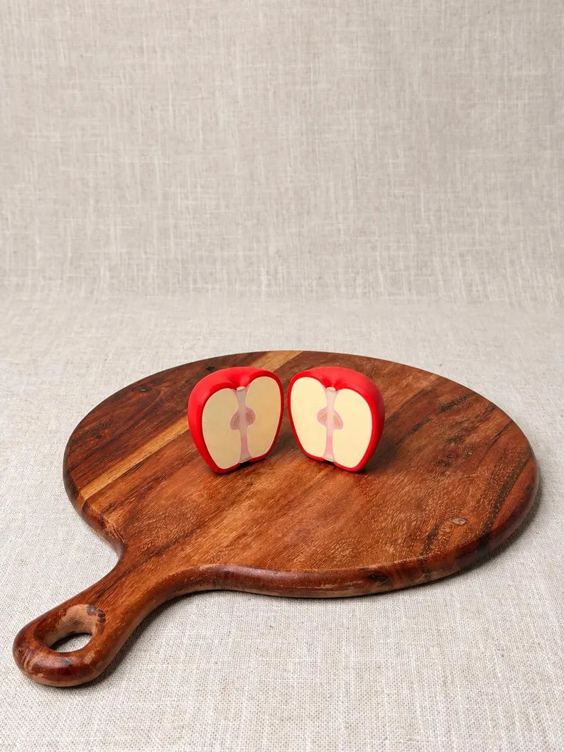 5-Piece Magnetic Cutting Fruit Set, Sliceable Pretend Food for Kids Play Kitchen