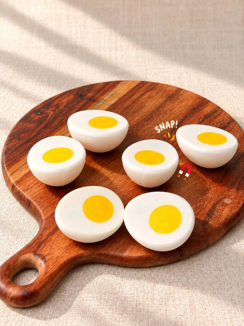 Magnetic Sliceable Egg Toy Set of 3 - NestfulGold product photo