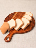 Magnetic Sliceable Bread Toy, Pretend Food Loaf for Kids Play Kitchen