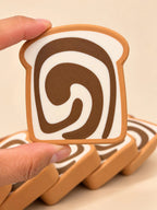 Magnetic Sliceable Bread Toy, Marble Swirl Pretend Food Loaf for Play Kitchen