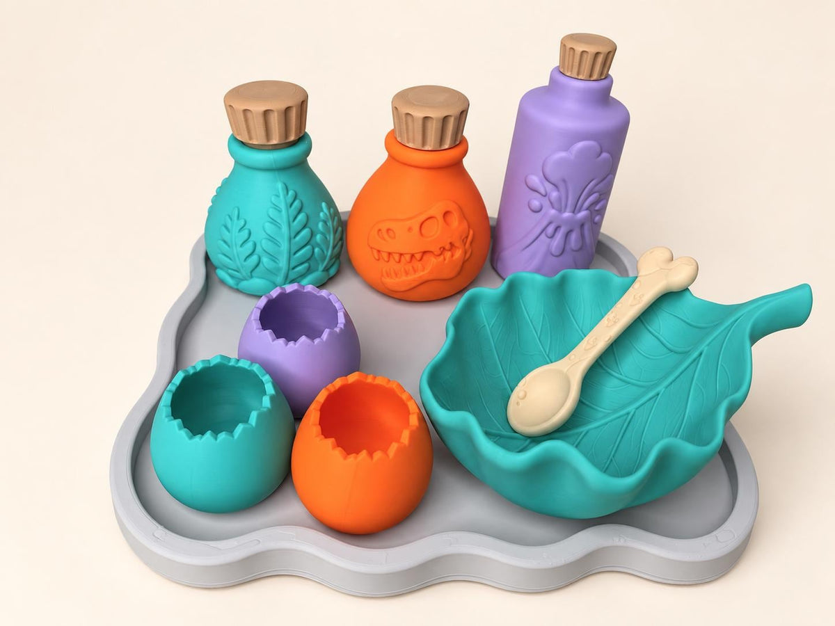 Prehistoric Dinosaur Potion Playset, Dino Pretend Potion Kit, Sensory Mixing Set, Kids Imaginative Play Gift - Etsy photo 6