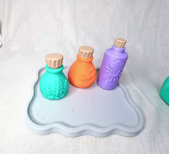 Prehistoric Dinosaur Potion Playset, Dino Pretend Potion Kit, Sensory Mixing Set, Kids Imaginative Play Gift