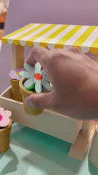 Magic Growing Flower Garden Playset, Magnetic Watering Can Pretend Playset, Interactive Kids Gardening Gift