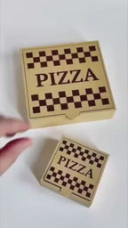 Mini Pizza Fidget Toy, Sensory Play Food (Pizza Box Included)