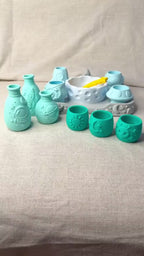 Pour & Play Space Sensory Set, Rocket Astronaut Alien Mixing Experiment, Montessori-Inspired Kids Activity