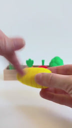 Vegetable Garden Fidget Set, Sensory Pretend Play Toy, Broccoli Corn Carrot & Radish