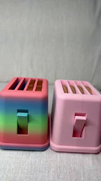 Interactive Pretend Play Toaster Set, Waffles & Toast, Kids Kitchen Toy